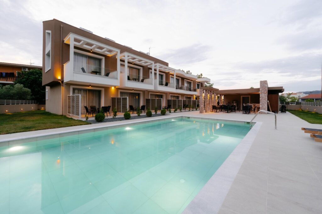 A private ground-floor terrace